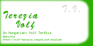 terezia volf business card