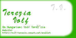 terezia volf business card